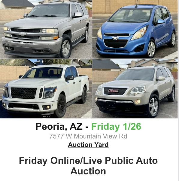 Arizona's Public Car Auction! - The Auction Yard